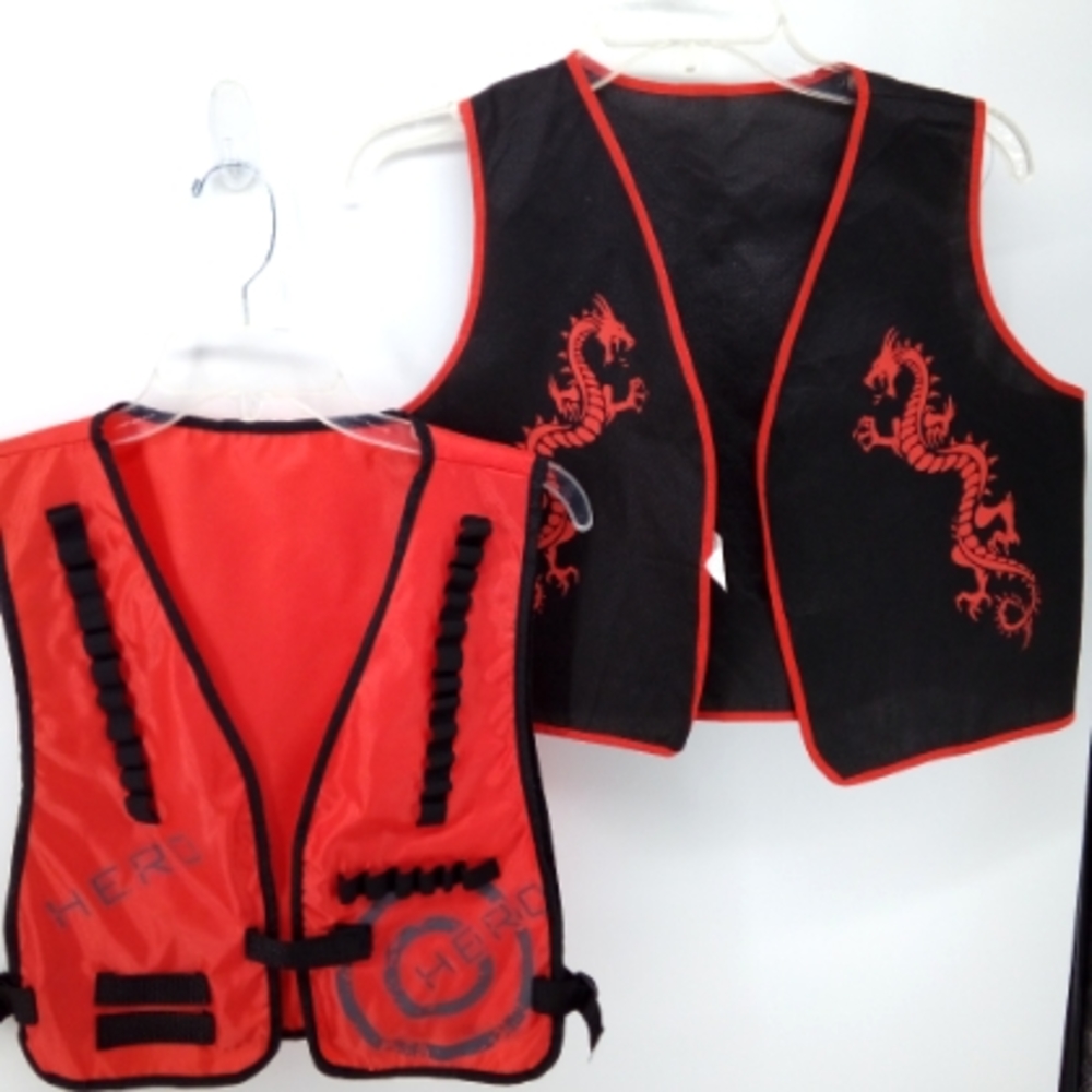 Hero Models Ammo Tactical Vest Darts Holder Dragon Kung Fu Vest Kids Play Set